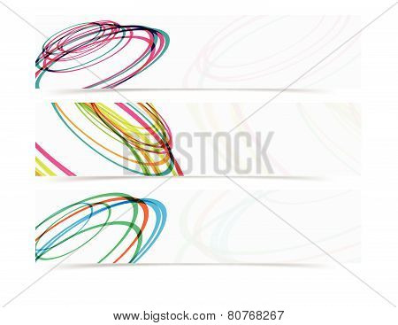abstract curve circle banner header background