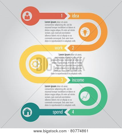 Clear Template. Can Be Used For Infographics, Websites Elements, Presentations, Comparison.