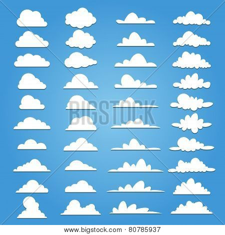 Set Of 40 Style Cloud