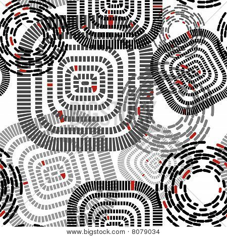 Naadloze patroon met Squeres en Circles.eps