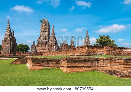 Ruined Temple, Wat Chai Wattanaram, At Ayutthaya Historical Park