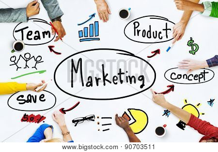 Marketing Strategy Team Business Commercial Advertising Concept