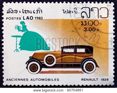 Postage Stamp Laos 1982 Renault 1926