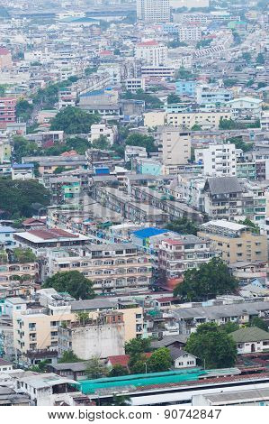Aerial view of a resiential district