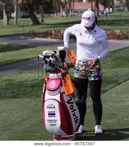 Pornanong Phatlum At The Ana Inspiration Golf Tournament 2015