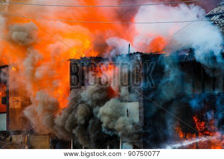 Fire In A House
