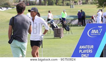 Celine Boutier At The Ana Inspiration Golf Tournament 2015