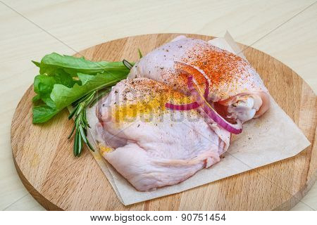 Raw Chicken Thights