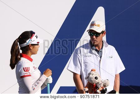 Mi Hyang Lee At The Ana Inspiration Golf Tournament 2015