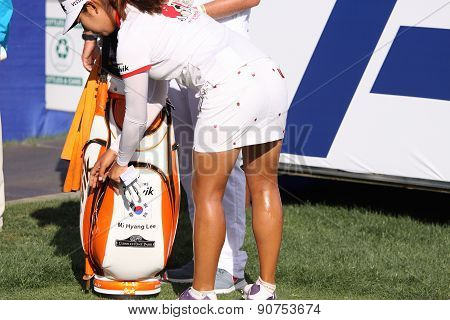 Mi Hyang Lee At The Ana Inspiration Golf Tournament 2015