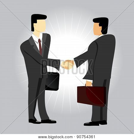 business men shaking hands