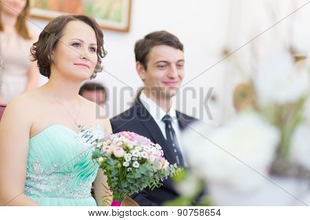 Wedding couple geting merried.