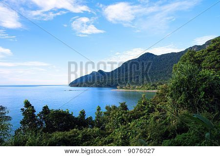 Kusten av Saravak. Borneo.