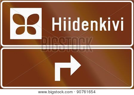 Advance Sign For Nature Site In Finland
