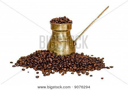 Fagioli e vecchia caffettiera