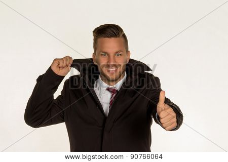 the face of a man as a portrait