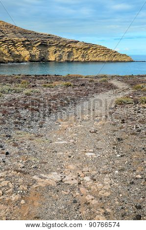 Volcanic Rock Basaltic Formation in Gran Canaria