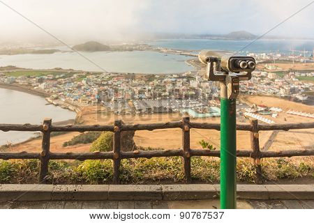 Songsan Ilchulbong In Jeju Island, South Korea.
