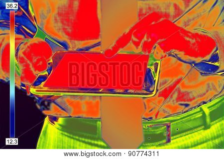 Infrared Image Of Businessman