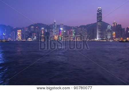 Victoria Harbor At Hong Kong