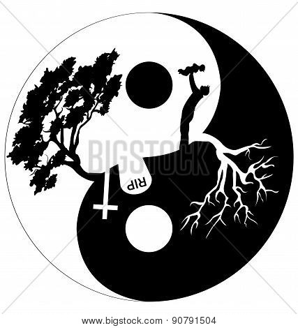 Black and White circle