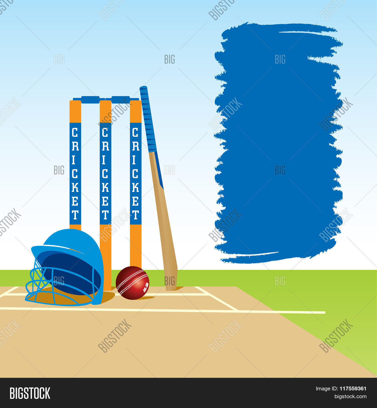 Creative Cricket Vector Photo Free Trial Stock Creative Cricket Banner Design