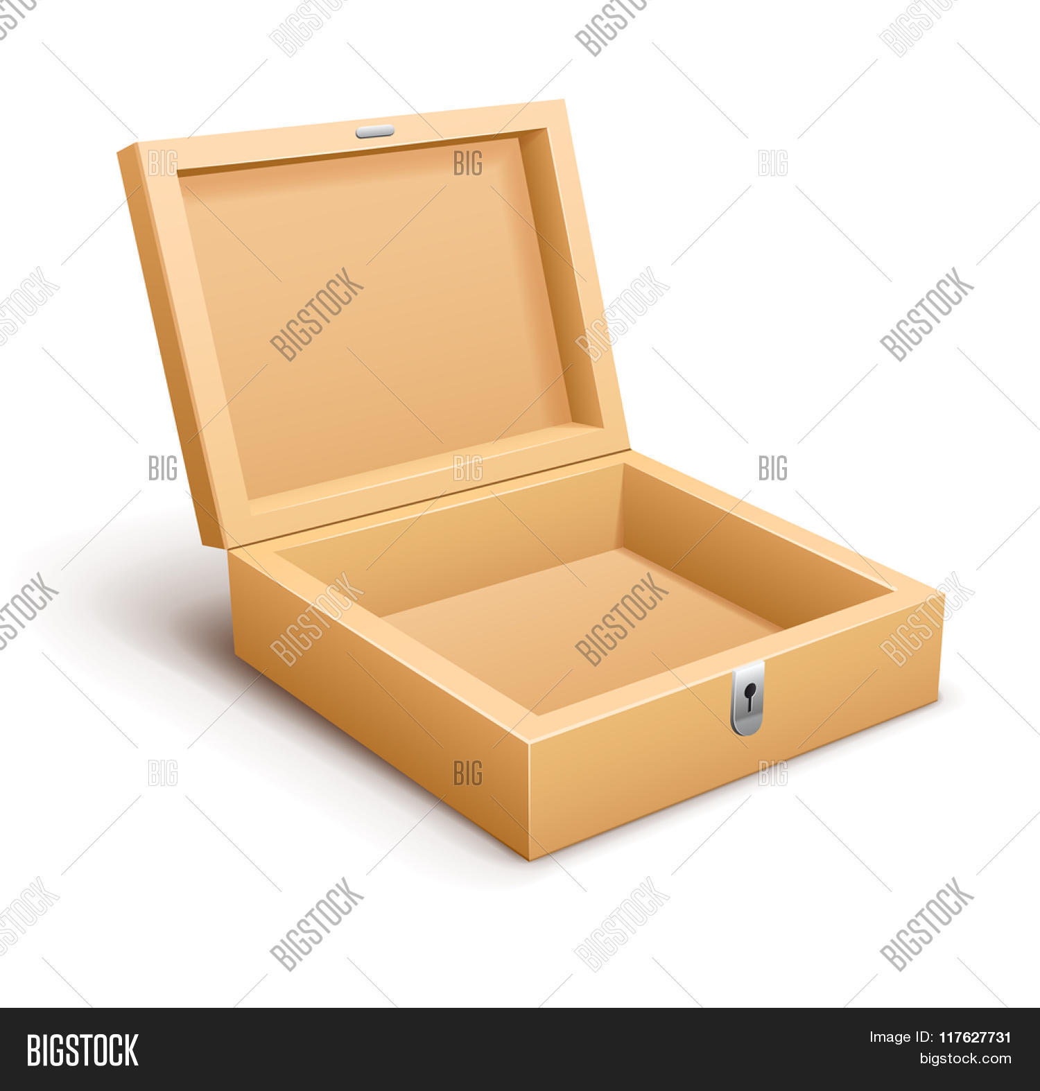 Open Empty Wooden Box Vector Photo Free Trial Bigstock