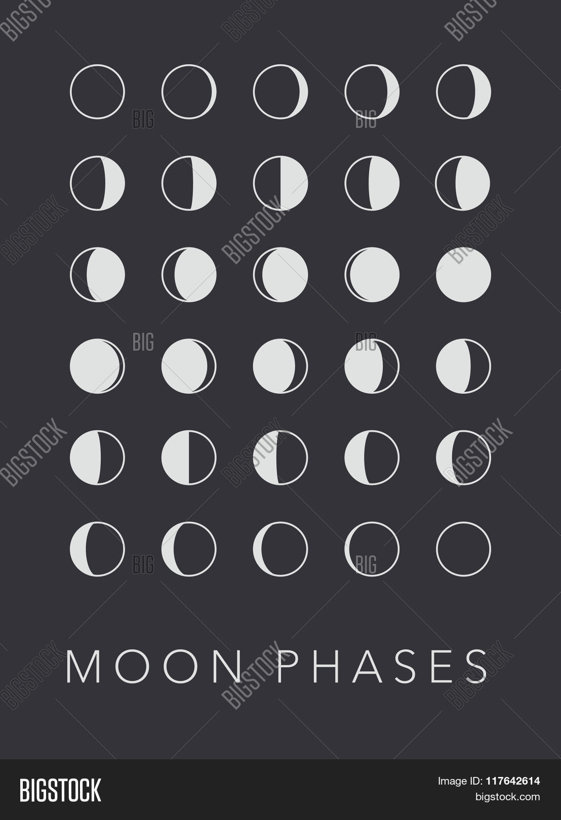 Full Cycle Moon Vector Photo Free Trial Bigstock Full Cycle Moon Vector Photo Free Trial Bigstock