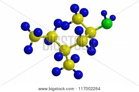 Methylhexanamine (forthane) - Molecular Structure