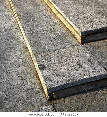 In Turbigo Street   Pavement Of A Curch And Marble