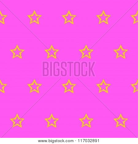 Doodle Seamless Pattern Background. Hand Drawn Simple Graphic Elements