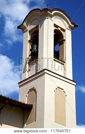 Olgiate Olona   Italy The Old Wall Terrace Church Window And Bell