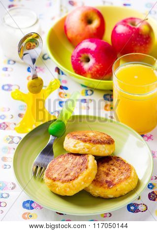 Cottage Cheese Pancakes With Carrot