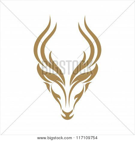DEER BROWN ABSTRACT