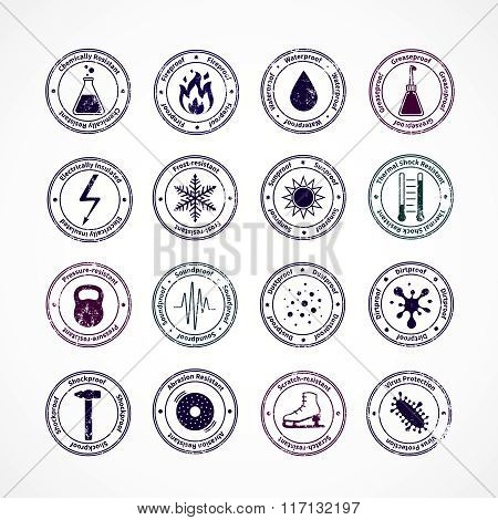 Protection Proof Round Stamps