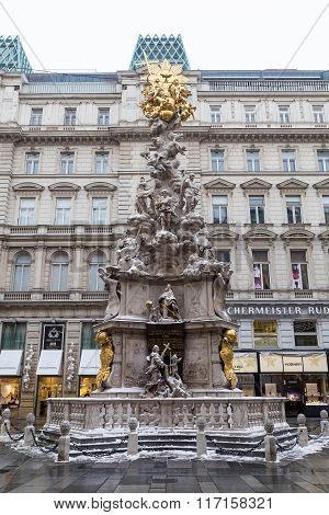 Graben In Vienna In The Winter
