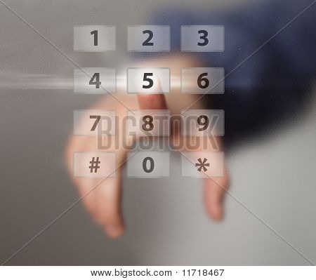 Finger på Digital tastatur