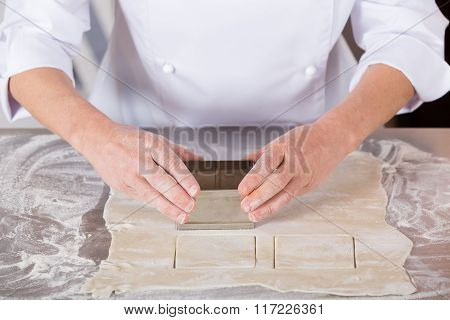 Baker Kneading Dough