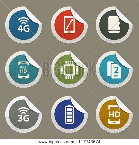 Smarthone specs simply icons