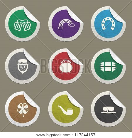 St Patricks day simply icons