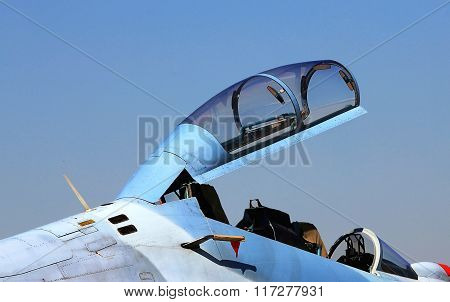 Cockpit  Of Military Jet