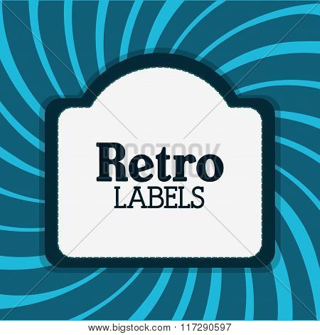 Retro label design