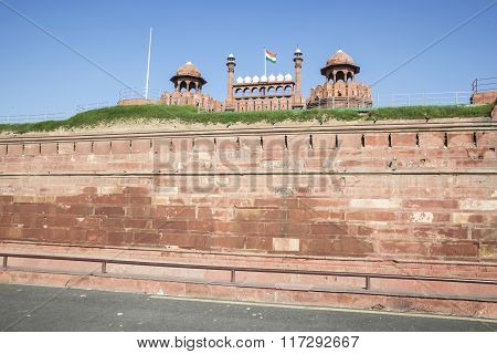 Red Fort In Closeup