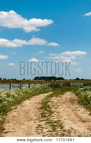 River The Lek In Holland