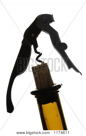 รูปเงาดำ corkscrew