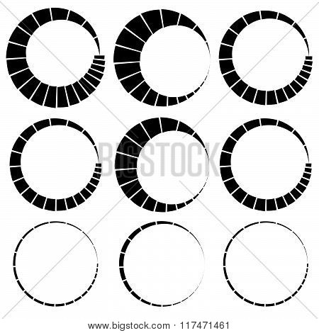 Preloader, Buffer Symbol Elements, Circular Progress Indicators