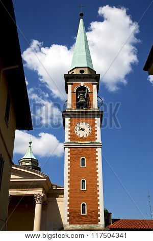 Church   Olgiate Olona  Window  Clock And Bell