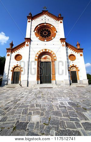 Church  In  The Mercallo  Old   Closed Brick Tower