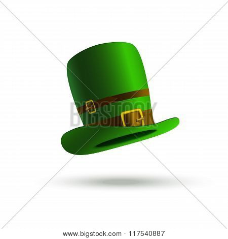 Leprechaun Hat On A White Background. Isolated Object