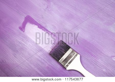 Painting white wooden surface